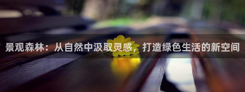 新宝gg__:景观森林:从自然中汲取灵感,打造绿色生活的新空间